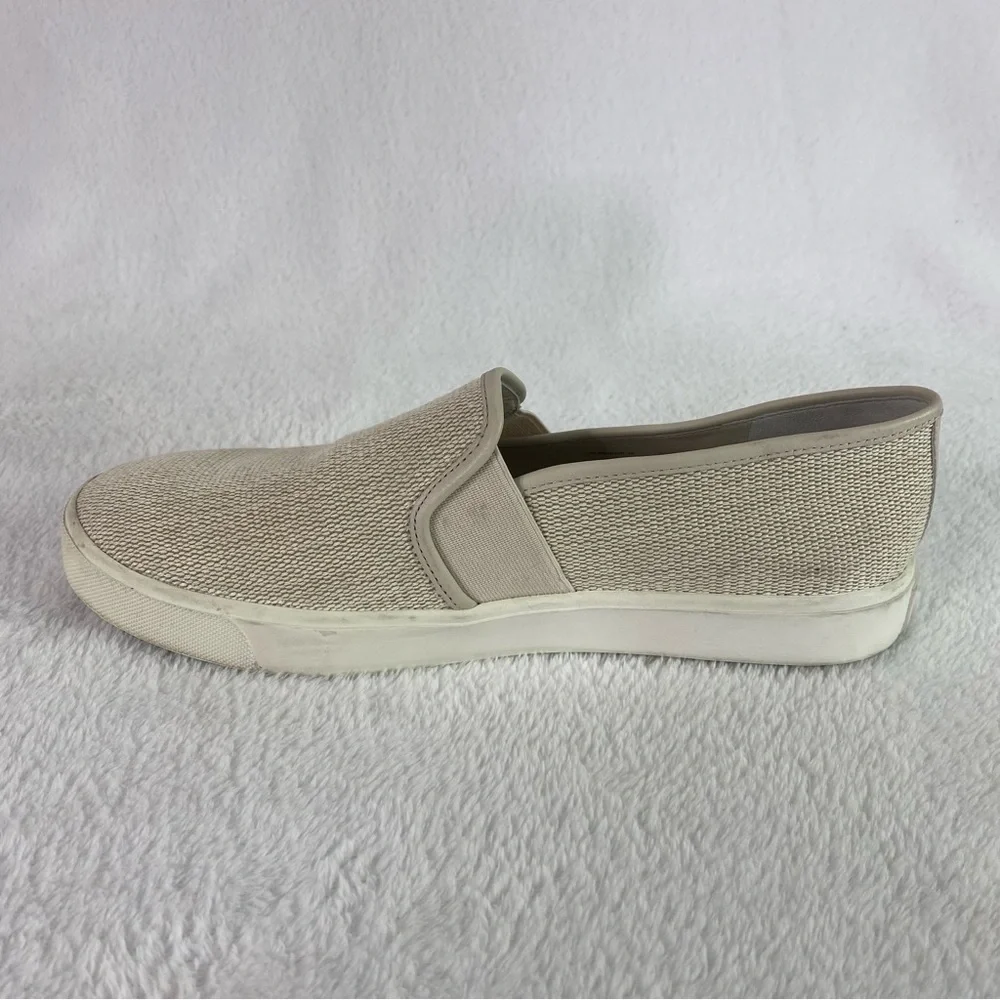 Vince Blair Women's Slip-on Sneakers Size US 8 EU 38 Beige Woven Jute Loafers